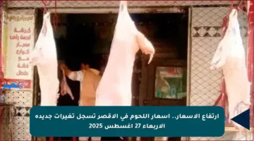 ارتفاع الأسعار.. أسعار اللحوم في الأقصر تسجل تغيرات جديدة الأربعاء 27 أغسطس 2025
